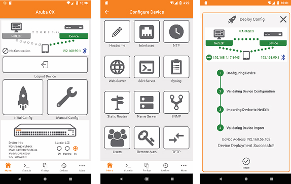 Aruba CX Mobile App으로 간단하게 스위치 설치 및 구성, 모니터링 설명 이미지